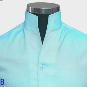 la chemise à col sans rabat d’Élégance Mode incarne une vision moderne de la distinction masculine.