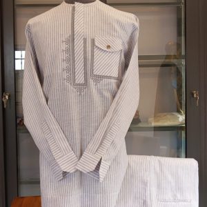 Chemise Lin avec Poche à Rabat